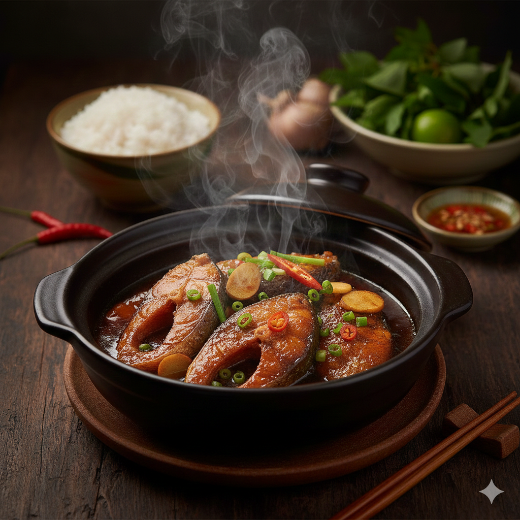 Món Cá Quả Kho Niêu